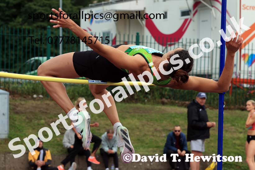 Womens Heptathlon High Jump, 2024 EAP International Combined events, Hewcham, Northumberland.  Photo: David T. Hewitson/Sports for All Pics